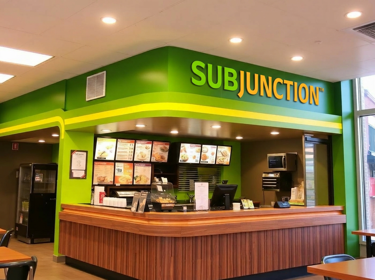 Modern Subjunction QSR outlet interior
